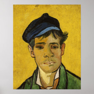 Poster Homem novo com um chapéu, 1888 de Vincent van Gog
