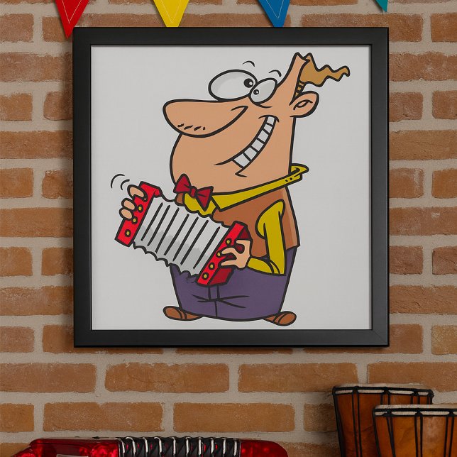 Poster Homem Tocando o Acordeão (Criador carregado)