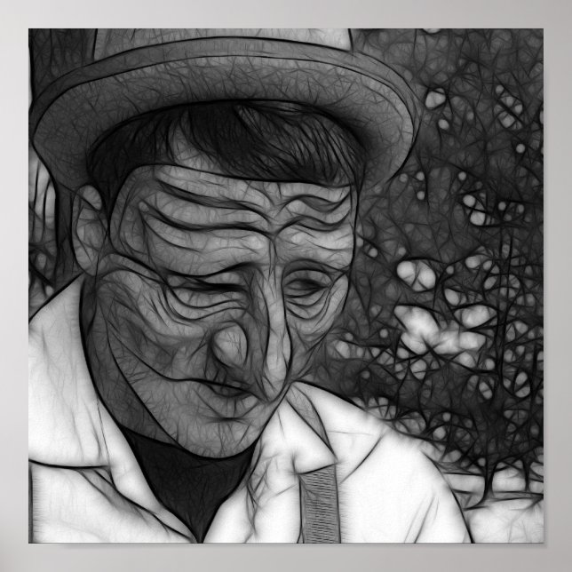 Pôster Homem Triste (Frente)