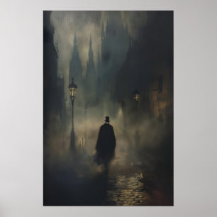 Poster Homem Vitoriano Misterioso Jack o Estripador Camin