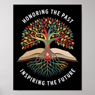 Poster Homenageando o Passado Inspirando o Futuro Mês da 