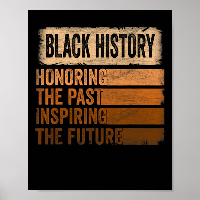 Poster Homenageando o Passado Inspirando o Futuro Mês da  (Frente)