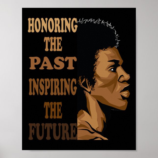 Poster Homenageando o Passado Mês da História Negra Amor  (Frente)