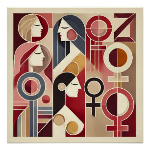 Pôster Homenagem geométrica à Abstrato
