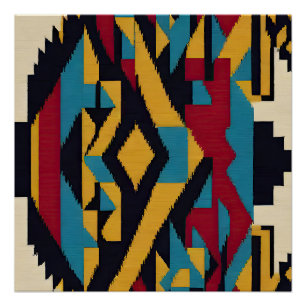 Pôster Homenagem nativa americana ao Abstrato 01