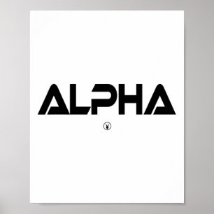 Poster Homens Alpha Ginásio Coelho Treino Musculação Fitn