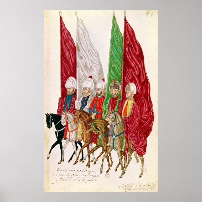 Pôster Homens com Padrões Seguindo o Sindicato (Frente)