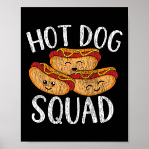 Poster Homens Corajosos do Churrasco Quente do Quadrado d