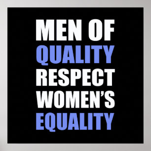 Pôster "Homens da igualdade das mulheres do respeito da