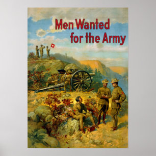 Poster Homens da Primeira Guerra Mundial do vintage