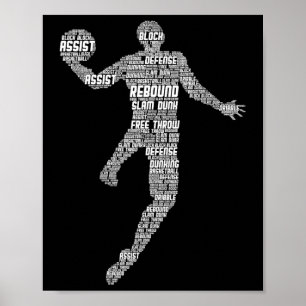 Poster Homens De Basquete