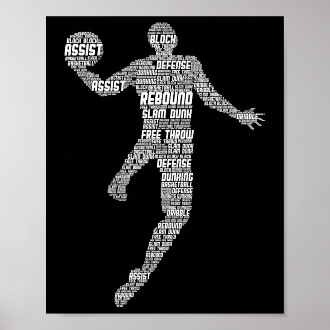 Poster Homens De Basquete (Frente)