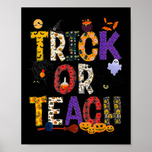 Poster Homens De Figurino De Halloween De Professores De