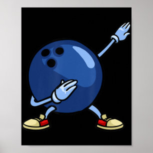 Poster Homens de Presente bola de boliche Mulheres Crianç