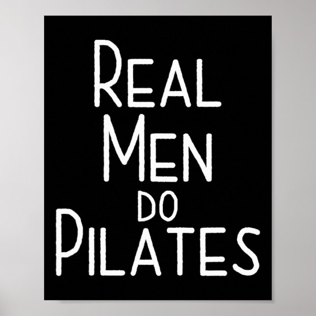 Poster Homens de Verdade Fazem Pilates (Frente)