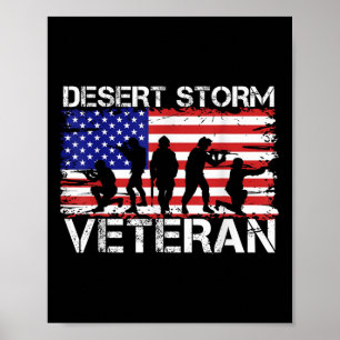 Poster Homens Deserto Escudo Vet Deserto Tempestade Veter