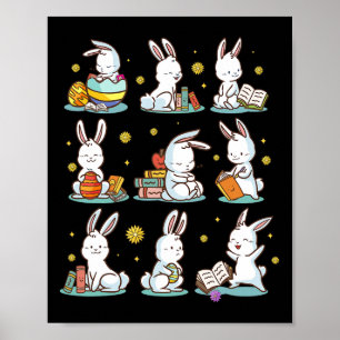 Poster Homens do Bookworm de Felz pascoa do Livro de Leit