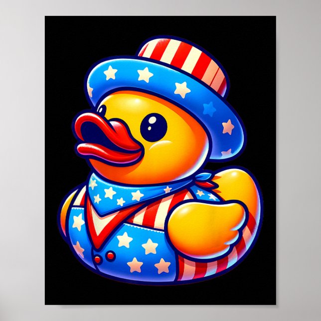 Poster Homens do Dia da Independência do Pato de Borracha (Frente)