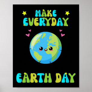 Poster Homens do Dia da Terra Curiosos no Dia da Terra K