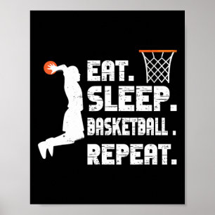 Poster Homens do esporte de basquete que reproduzem o bas