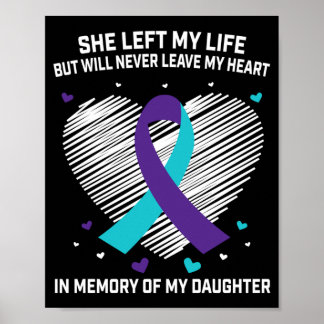 Poster Homens Em Memória De Suicídio De Filha Amada