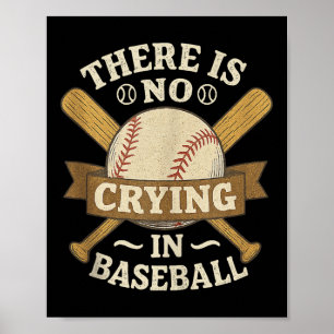Poster Homens Engraçados Não Há Chorando No Beisebol