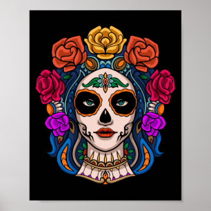 Poster Homens La Catrina Dia Da Agência Governamental Dia