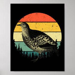 Poster Homens legal de Arte Quail Mulheres Caçadoras de P