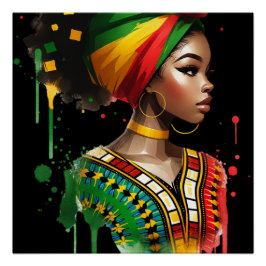 Pôster Homens Melanin Homens História Negra Crianças