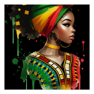 Pôster Homens Melanin Homens História Negra Crianças