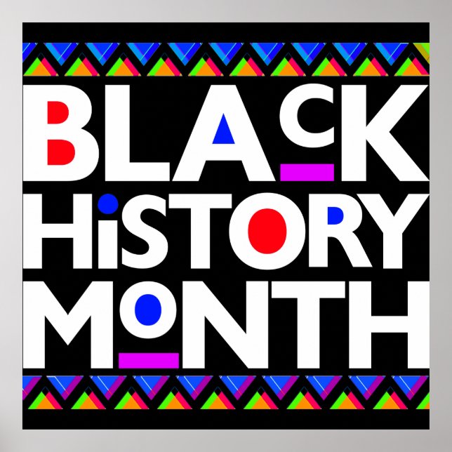 Poster Homens Melanin Homens História Negra Crianças (Frente)