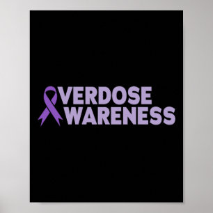 Poster Homens Mulheres Conscientização sobre Overdose