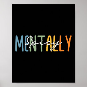 Poster Homens Mulheres Mentalmente Picantes Saúde Mental 
