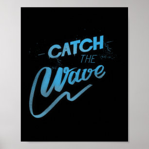 Poster Homens Mulheres Surfe Pegue A Onda