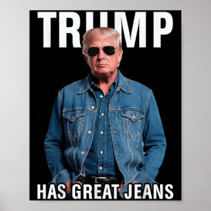 Poster Homens Mulheres Trump Tem Jeans Excelentes Engraça