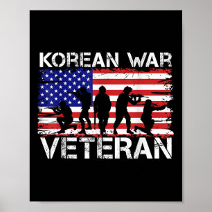 Poster Homens Mulheres Veteranos da Guerra da Coreia