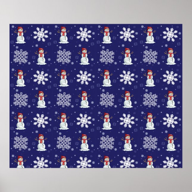 Poster Homens nevado (Frente)