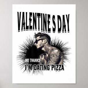 Poster Homens para Tatuagens do Homem Inclino no Dia Anti