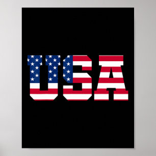 Poster Homens Patrióticos Americanos Mulheres Crianças Ju