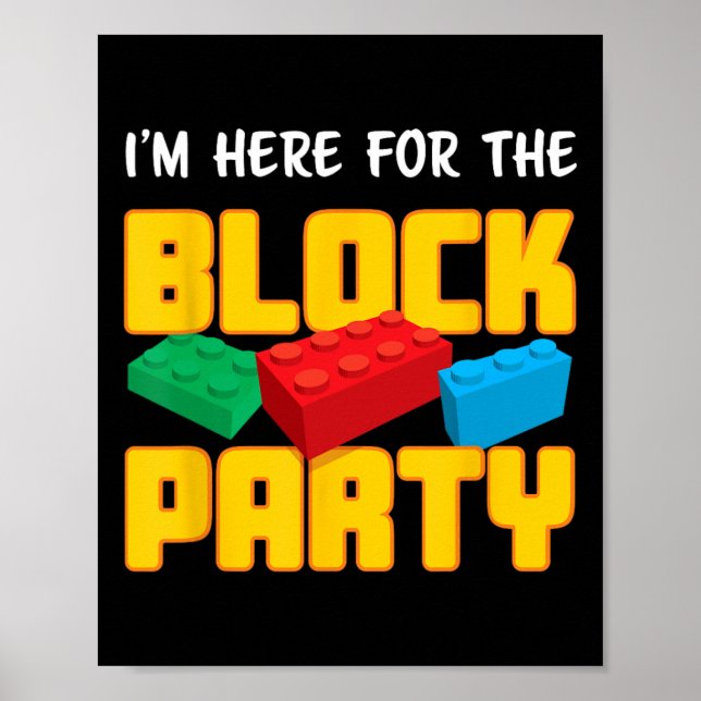 Poster Homens pré-k do Partido dos Blocos de Construção M (Frente)