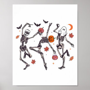 Poster Homens Presentes de Pumpkin Dançando Pumpkin no Es