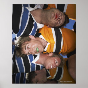 Pôster Homens que jogam o rugby