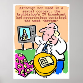 Poster Homens reclamam por telefone sobre TV