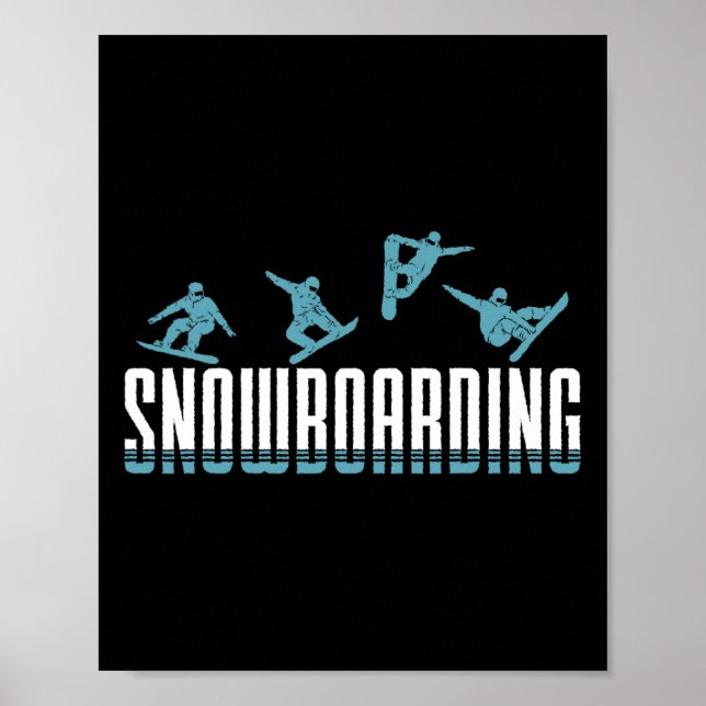 Poster Homens Snowboard (Frente)