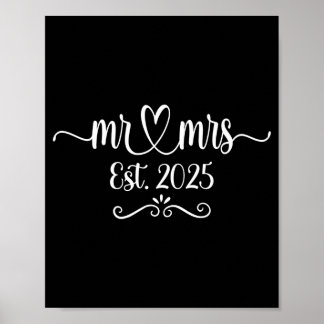 Poster Homens sr e sra est 2025 casados marido &amp;