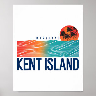 Poster Homens surfe Maryland Sandy Point Mulheres 