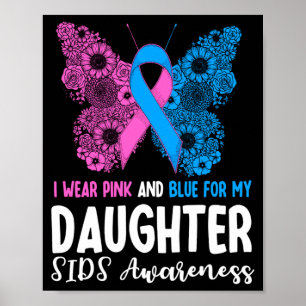 Poster Homens Usam Rosa e Azul Para Filha Sids