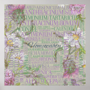 Pôster Homeopatia - Arte do Word com Recursos