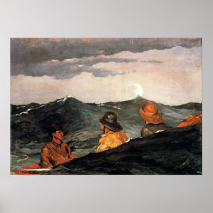 Pôster Homer - Beijando a Lua