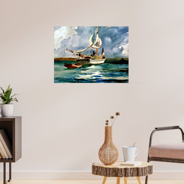 Poster Homer - Sloop, Bermudas (Sala de Estar 3)